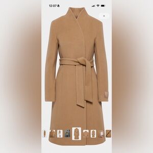 Aritzia Otillia Wool Cashmere Tan Belted Coat